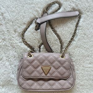 Guess Quilted Crossbody Bag - Blush